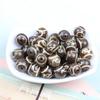 10mm variedad de patrón alto aceite alto brillo ágata tres ojos cuentas Dios de la Riqueza cuentas redondas cuentas sueltas accesorios de joyería diy