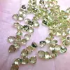 Piedras Triangulares Facetadas de Peridoto Natural 2*2-3*3*4*4 mm con Base Puntiaguda para Joyería