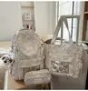 Versión Coreana de la Nueva Mochila Estilo Ins de Alta Apariencia Estilo Universitario Fresca y Linda con Oso para Estudiantes de Secundaria y Preparatoria, Mochila Ligera