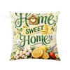 Fundas de cojín y almohada de venta caliente transfronterizas para primavera/verano con diseños florales y de letras, sencillas y versátiles, para sala de estar, sofá y cabecera de cama, en stock