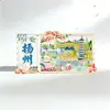 Imanes para Refrigerador de Yangzhou, Imanes de la Ciudad del Arte del Hierro, Atracciones Culturales Turísticas Decorativas, Imanes Metálicos Culturales y Creativos de Yangzhou para Refrigerador