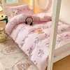 [Campus Xiangling] Tecnologia Cloud Wash Sanrio Conjunto de Três Peças para Dormitório Estudantil para Beliches e Conjunto de Seis Peças para Cama