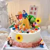 Decoraciones y Adornos para Pastel de Cumpleaños Infantil Escena de Muñecos de Blancanieves y los Siete Enanitos Accesorios para Insertar en Repostería