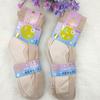 Hao er 229 primavera y verano tacón de cinta pura calcetines de caña media antideslizante plantar delgados calcetines cortos para las cuatro estaciones par de calcetines de primavera y otoño