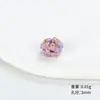 Pulsera de Cuerda para la Mano Nudo Flor de Durazno Tejida a Mano Pura Pulsera Cuentas Espaciadoras Accesorios DIY Semi-Terminado Nudo Plano Anillo Dorado