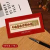 Marcadores de Livro Metálicos Personalizados em Estilo Chinês Clássico, Conjunto de Caixa de Presente Exquisita de Alta Qualidade, Clipes de Livro Vazados Culturais e Criativos, Presente de Alta Qualidade