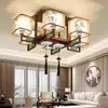 Nova luminária de teto estilo chinês para sala de estar, sala de jantar elegante inspirada em Zen estilo chinês, quarto privativo, quarto, luminária de sala de jantar, luminárias Zhongshan