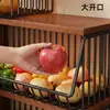 Estante de Almacenamiento para Verduras de Cocina Cesta de Almacenamiento Estante de Verduras de Múltiples Niveles de Pie Cesta de Verduras para el Hogar Estante de Almacenamiento para Condimentos