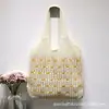 Bolsa Roja para Mujer, Salida de Invierno, Bolso Tejido Estilo Perezoso, Bolso de Hombro de Punto para el Viaje Diario, Bolsa de Compras, Gran Capacidad