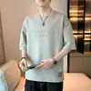 Camiseta casual de manga corta para hombre de la NASA 2026 verano nueva marca de moda cuello redondo fina corte holgado top versátil