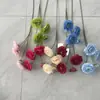 Nova Flor Artificial Peônia de 4 Cabeças Fundo para Salão de Casamento Decoração Suave Flor para Guia de Estrada Arranjo de Flores Flor de Mesa para Casa Flor para Exportação