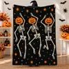 Manta de Franela para Halloween Comercio Exterior Transfronterizo Amazon Xiyin Manta Más Vendida Cómoda y Suave Manta para Sofá