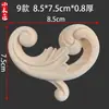 Madera Maciza Tallada Estilo Europeo Flor de Esquina Decoración Francesa Talla en Madera Pieza de Flor de Madera Calcomanía Panel de Pared de Fondo Flor de Madera