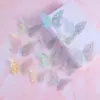 Adesivos de Parede Borboletas Vazadas Adesivos de Parede Borboletas Tridimensionais Decoração de Fundo Adesivos de Borboletas Coloridas Decoração de Parede Adesivos de Parede para Fundo