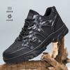 Zapatos de Senderismo para Hombre para Exterior 2025 Nuevos Casual Cálidos Transpirables Cómodos Zapatos de Senderismo Resistentes al Frío Punta Redonda Tacón Plano Zapatos de Protección Laboral