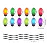 RFM031 Bombilla de luz navideña calcomanía para coche rejilla de panal magnética calcomanía reflectante decoración navideña calcomanía para refrigerador puerta de garaje