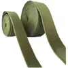 Cinta de Poliéster-Algodón Color Verde Militar Accesorios para Manualidades Correas Engrosadas Cuerda de Freno Correa de Lona Correa de Empaque para Equipaje