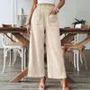 2026 Ropa de mujer de comercio exterior transfronterizo europeo y americano sitio independiente shein Amazon temu nuevos pantalones rectos casuales de color liso