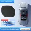 Película eletrostática de borracha preta para carro, adsorção de sol, proteção solar, isolamento térmico, viseira lateral, sombra para janela, para-brisa lateral, viseira solar para carro