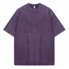 Camiseta retro lavada de algodón pesado de 230 g marca de moda callejera alta americana ropa de marca de moda callejera logo de impresión DIY