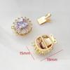 Cobre chapeado real ouro cor preservação acessórios Stick Buckle Buckle Buckle Buckle Pearl Jewelry Connection Buckle Diy Bracelet Colar End