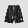 2025 Nuevos Pantalones Cortos de Hombre Verano Delgados Sueltos Versátiles Casuales Cargo Camuflaje Pantalones Retro Americano Rodilla