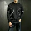 [Destacado] Camiseta Fina de Manga Larga de Otoño para Hombre, Elástica, de Secado Rápido, Corte Holgado, Trendy Casual Cuello Redondo Camiseta Básica