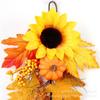 Decoraciones colgantes de pared de flores de simulación directas de fábrica girasol calabaza hoja de arce árbol colgante festival de la cosecha decoración del hogar