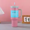 Taza Termo de Acero Inoxidable 304 de Gran Capacidad Nueva Transfronteriza Vacío 40oz Taza con Popote Taza con Asa para Popote de Coche