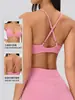 Sujetador deportivo transfronterizo para mujer con almohadillas extraíbles en el pecho, sujetador de yoga, tirantes sexy ajustables, ropa interior de yoga Pilates