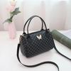 Bolsa de Almohada Floral 2025 Estampado Cuadros Moda Nicho Bolsa para Teléfono Móvil Trendy Coreana Bolsa de Cosméticos Bolso de Hombro Cruzado