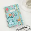 Suministro Exclusivo Transfronterizo de Cuaderno Espiral Tapa Dura A5 con Elástico, Cuaderno Espiral con Páginas Rayadas, Cuaderno de Negocios