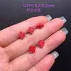 Arena Roja Natural de Alto Contenido Flor de Ciruelo de Cuatro Pétalos Símbolo de Riqueza Trébol de Cuatro Hojas Pulsera de Cinabrio Rojo Accesorios DIY Venta al por Mayor