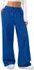 Pantalones de chándal populares transfronterizos de Amazon Aliexpress para mujer, talla estadounidense, cintura elástica con cordón, color liso, talla grande, pantalones deportivos
