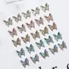 Joias para Nail Art Celebridade da Internet Borboleta de Cristal Diamante Exquisita Aurora Fantasia Brilho Borboleta Estereoscópica Diamante Acessórios de Unha de Luxo Acessíveis