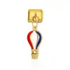 Pulsera Colgante Collar Serie Banderas Nacionales Transfronterizas Módulo Estilo Italiano Corazón Zodiaco Collar Anillo Pulsera