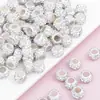 Miçangas Soltas Misturadas Mais Vendido na Amazon Três Fileiras Argola Bola de Diamante Argila Miçangas com Furo Grande Conjunto de Corrente DIY Acessórios de Decoração