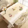 Toalha de Mesa Impermeável e à Prova de Óleo com Design de Capivara, Sem Lavagem, Alta Qualidade, Desenho Animado Fofo, Capa Retangular para Mesa de Centro
