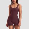 Traje de Yoga Ajustado Europeo y Americano Transfronterizo para Mujer Levanta Vientre Levanta Cadera Ejercicio Fitness Espalda Hermosa Corto Jompon