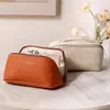 Bolsa Cosmética de PU para Mujer 2025 Nueva Portátil de Gran Capacidad Bolsa Portátil para Guardar Pinceles de Maquillaje Neceser de Viaje
