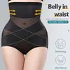 Calcinha com controle abdominal para afinar a barriga, modelagem sem costura, afunilamento da cintura, levantamento pós-parto do quadril, afunilamento do quadril, calcinha feminina de cintura alta, estilo fino de verão