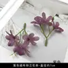 Cabeça de Flor Sintética Roxa Atacado DIY Artesanal Tecido de Seda Flor Falsa Grampo de Cabelo Acessórios de Adorno de Cabeça para Casamento Decoração de Salão de Casamento