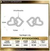Pendientes S925 de Plata de Ley con Forma de Corazón, Simples y Elegantes para Mujer, Diseño de Nicho con Incrustaciones de Diamante, Sensación de Alta Gama, Pendientes Elegantes