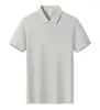 Camisas Polo de Verano, Camisetas Personalizadas, Ropa de Trabajo de Seda Helada, Logo Bordado, Ropa de Trabajo Corporativa de Manga Corta con Cuello, Hecho a Medida