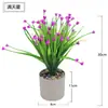 Vaso de Cimento Imitação Amazon Bonsai Céu Estrelado Artificial em Vaso Decoração Miniatura para Mesa de Escritório Flores Artificiais Enfeites para Casa