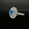 Anillo de diamantes de alto carbono con corte de flor de hielo para mujer, estilo europeo y americano, con incrustaciones de diamantes de alta calidad y súper brillante, S925