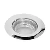 Ralo de Piso Perfurado de Aço Inoxidável com Aba Larga Filtro para Pia de Cozinha e Banheiro Ralo de Piso Antiodor e Antientupimento