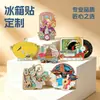 Imanes para Refrigerador de Harbin Hechos a Medida con Arena Fluyente, Efectos de Cambio de Temperatura, Monumentos Giratorios del Mundo de Hielo y Nieve, y Souvenirs para Atracciones Turísticas