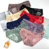 Explosiones ropa interior para damas Encaje francés sin costuras Elástico Cinturón delgado Encaje calado Bolsa cadera Transpirable Cómodo 60230#