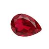 Aocai Baoshi Tila Fa Rubí Rojo Sangre Cultivado Forma de Gota de Agua Pera Piedra Suelta 2*3-12*16 Piedra Principal para Joyería